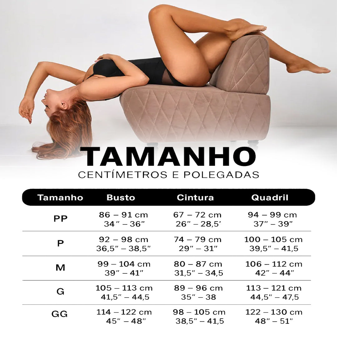 Body Modelador com Mangas Yasmin